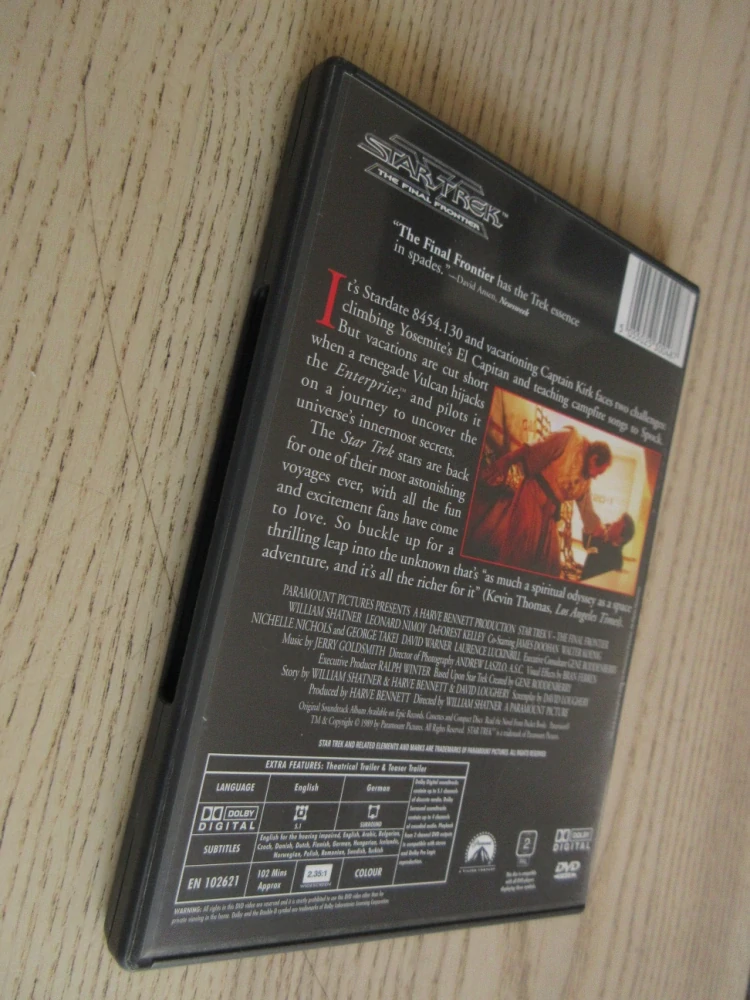 STAR TREK V: NEJZAZŠÍ HRANICE, L. NIMOY, DVD FILM