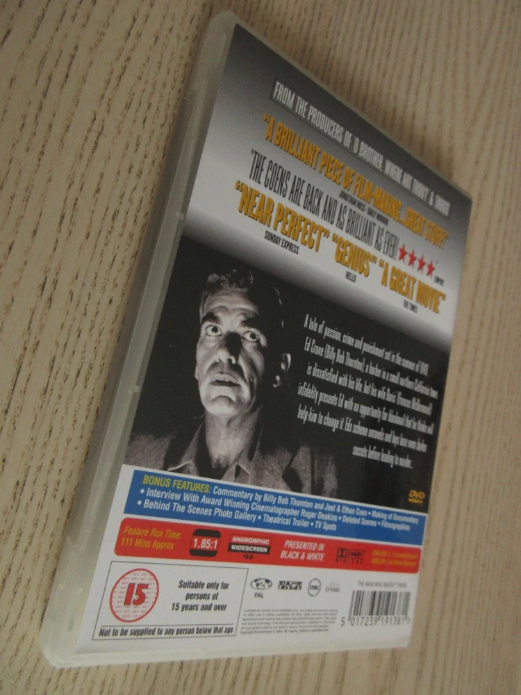 MUŽ, KTERÝ NEBYL, GB OBAL, ČESKÉ DVD FILM