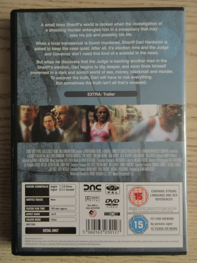 ŠERIF, THORTON, GB OBAL, ČESKÉ DVD FILM