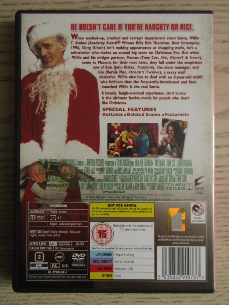 SANTA JE ÚCHYL!, THORTON, GB OBAL, ČESKÉ DVD FILM VČETNĚ BOOK