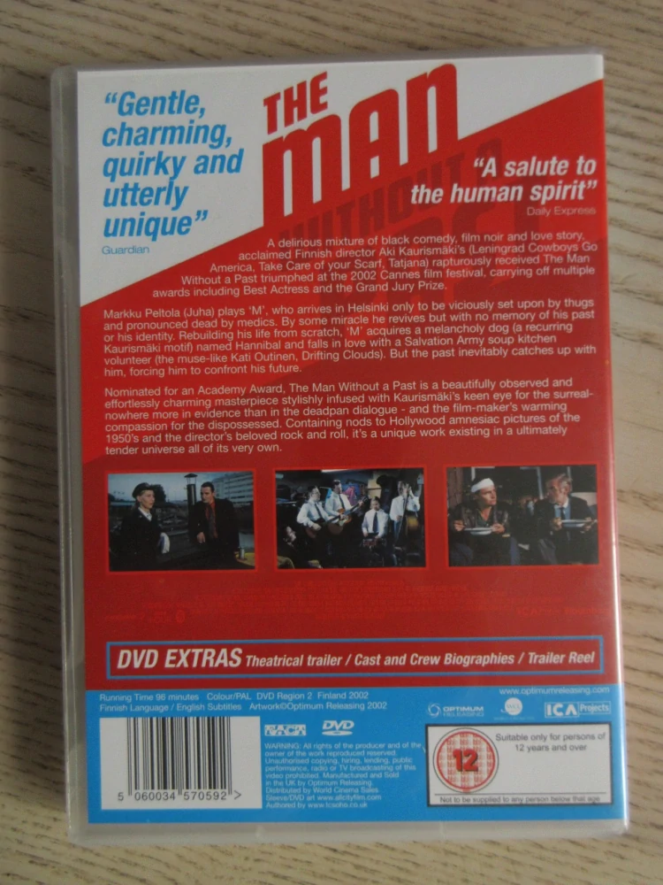 MUŽ BEZ MINULOSTI, GB OBAL, ČESKÉ DVD FILM