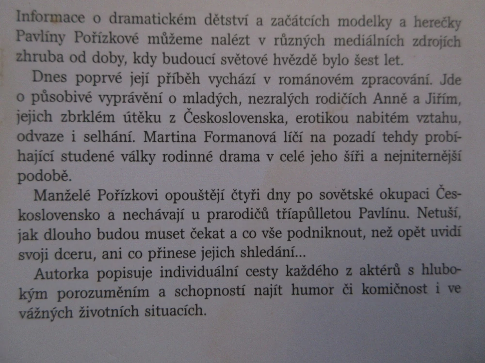 PŘÍPAD PAVLÍNA, MARTINA FORMANOVÁ, **an
