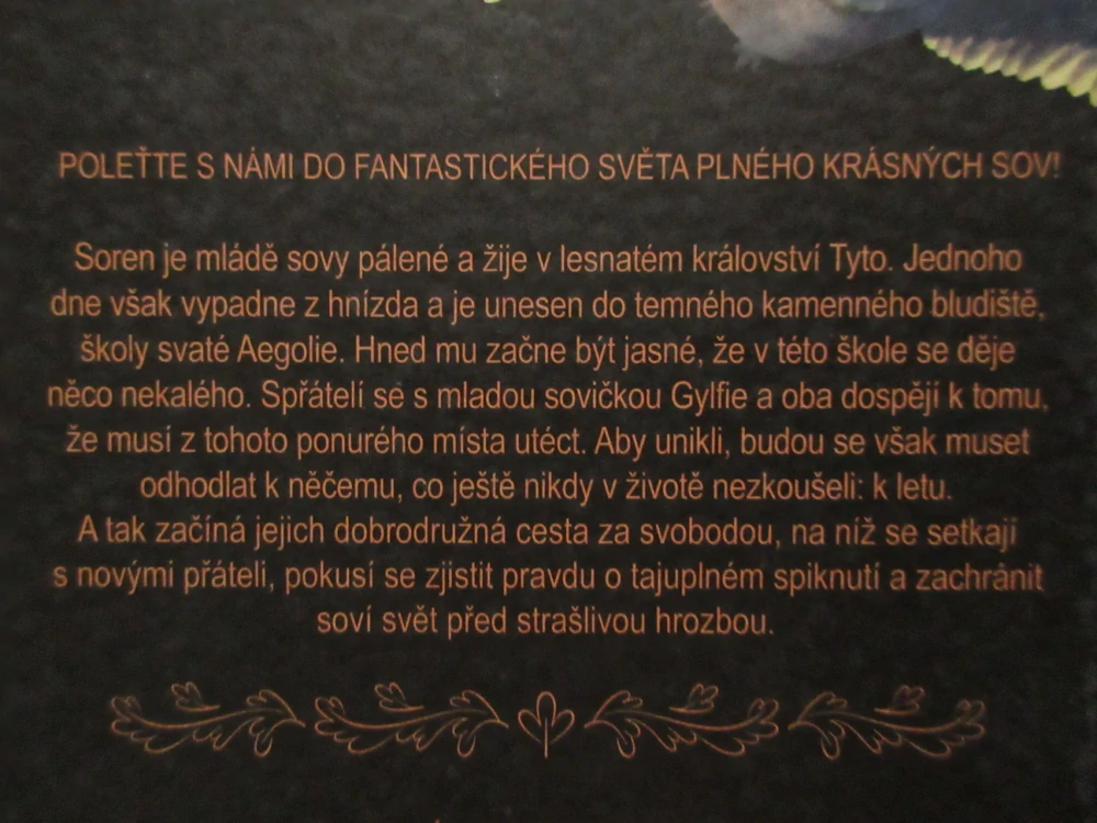 LEGENDA O SOVÍCH STRÁŽCÍCH: V ZAJETÍ, KATHRYN LASKYOVÁ, **an