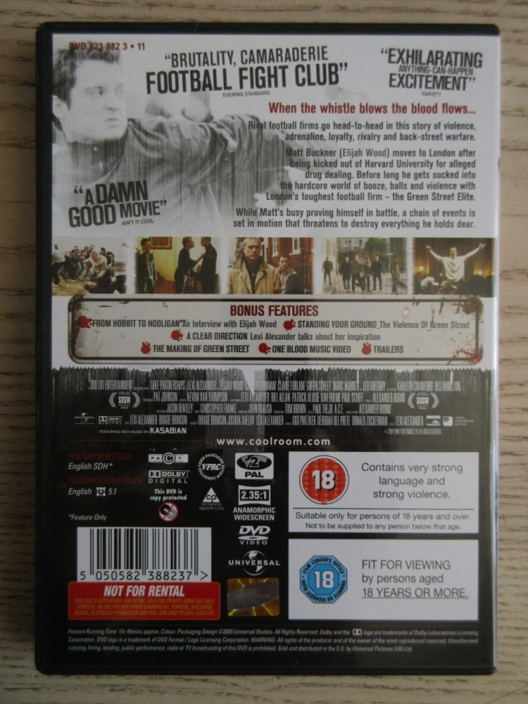 HOOLIGANS, GB OBAL, ČESKÁ VERZE, DVD FILM