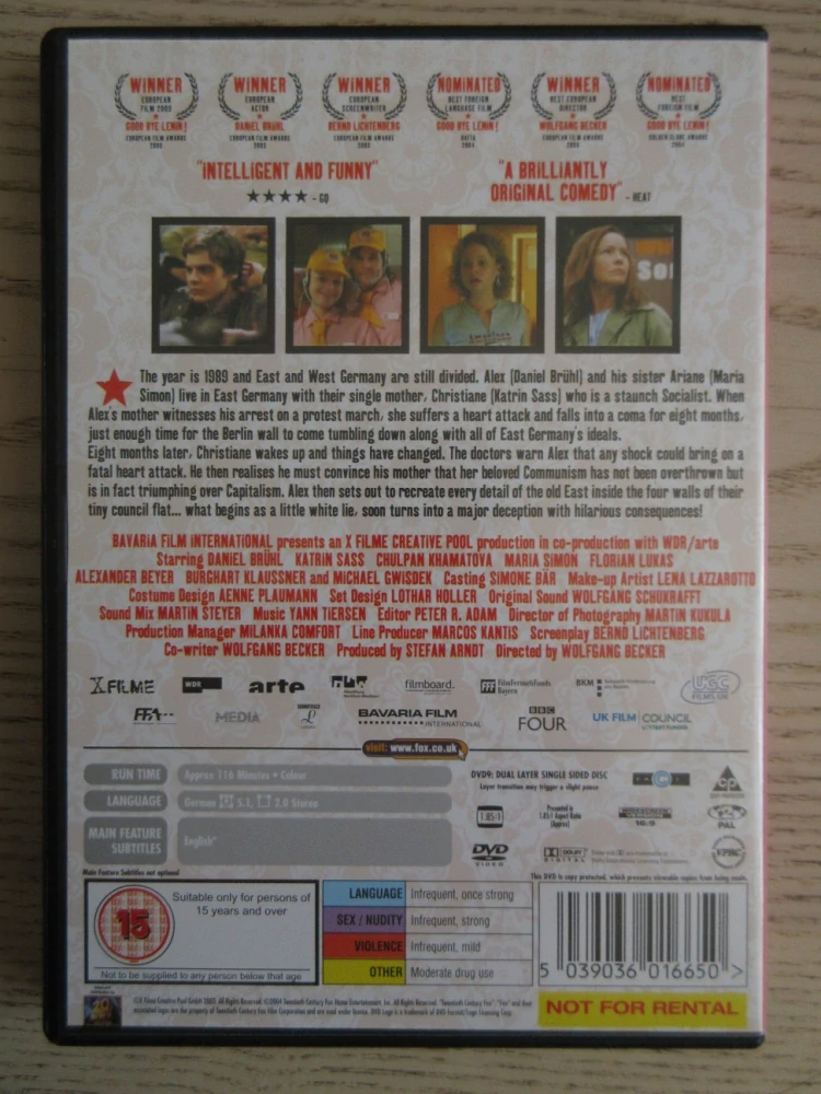 GOOD BYE LENIN !, GB OBAL, ČESKÁ VERZE, DVD FILM