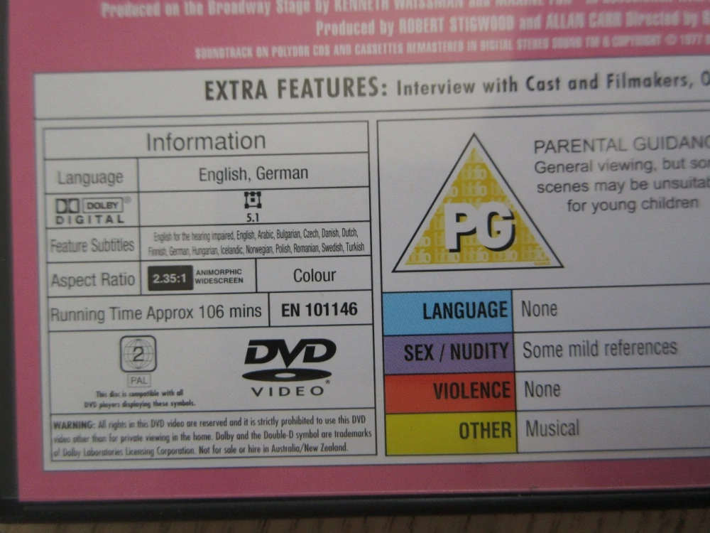 POMÁDA, GB. OBAL, ČESKÉ TITULKY, DVD FILM
