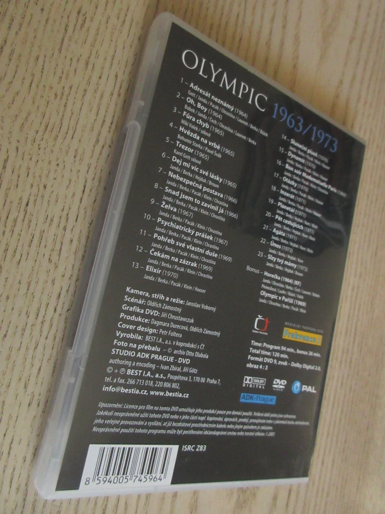 OLYMPIC 1963-1973, DVD HUDBA