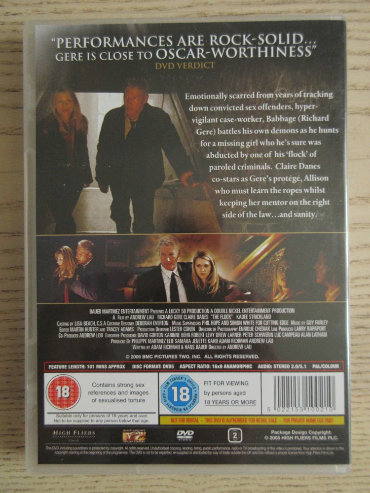 OSOBNÍ SPRAVEDLNOST, R.GERE, GB OBAL, ČESKÁ VERZE, DVD FILM