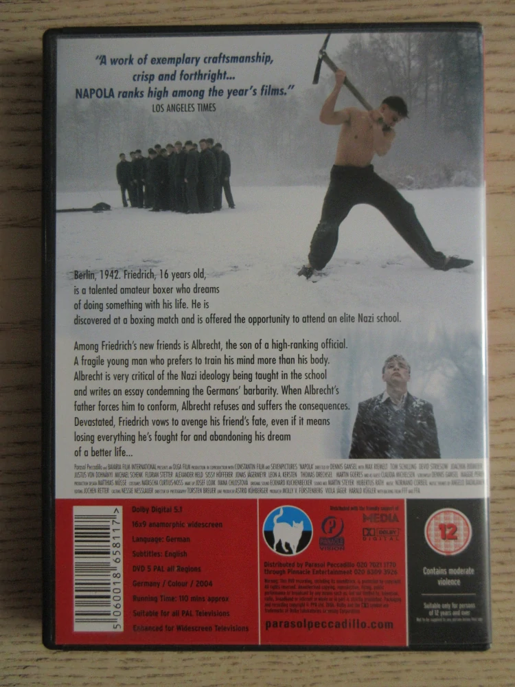 NAPOLA, GB OBAL, ČESKÁ VERZE, DVD FILM