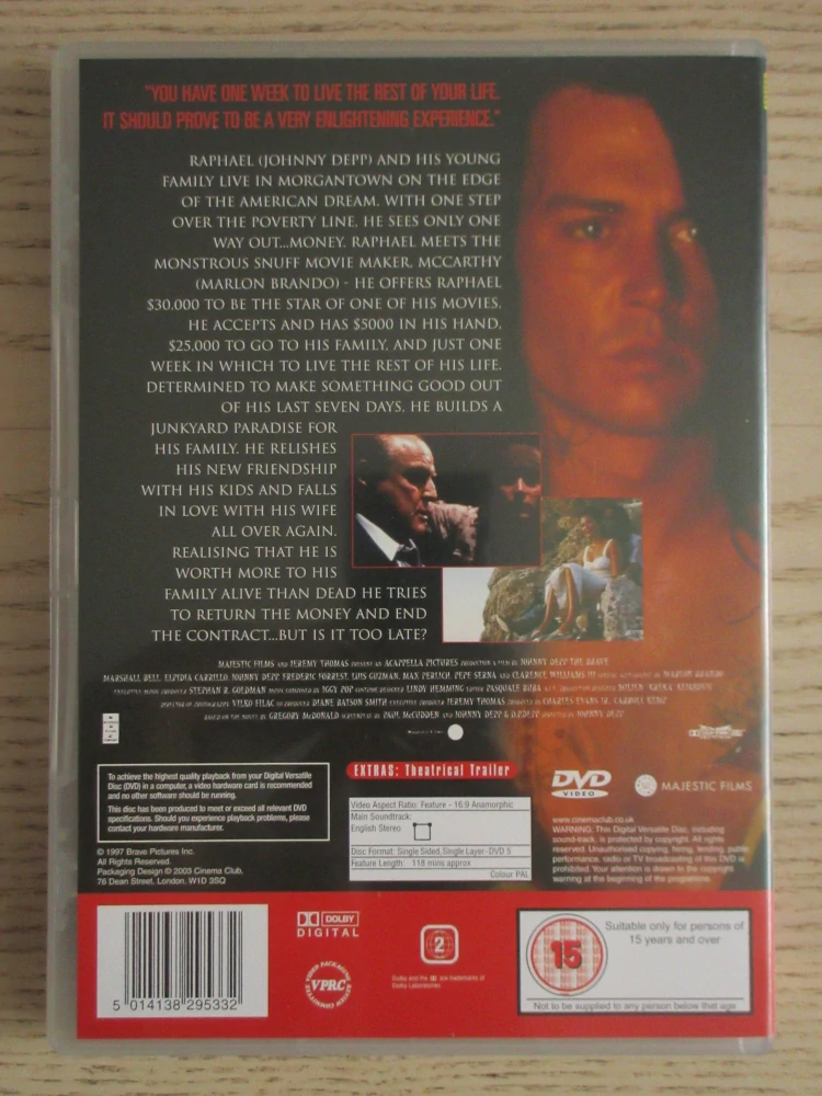 BOJOVNÍK, J.DEPP, GB OBAL, ČESKÁ VERZE, DVD FILM