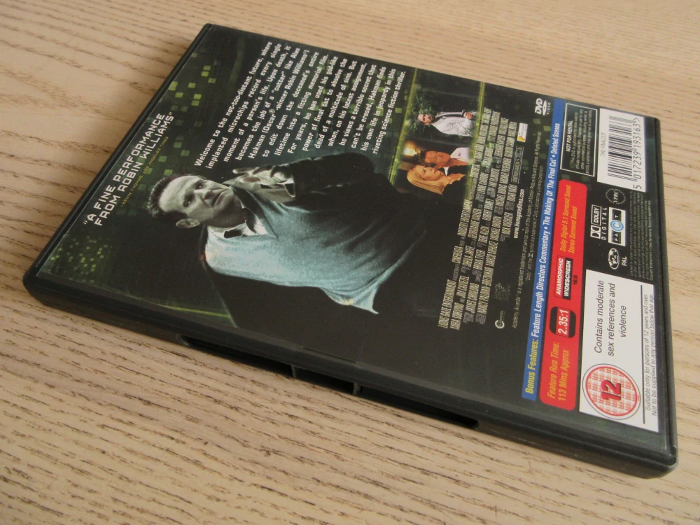 THE FINAL CUT, R.WILLIAMS, GB OBAL, ČESKÁ VERZE, DVD FILM