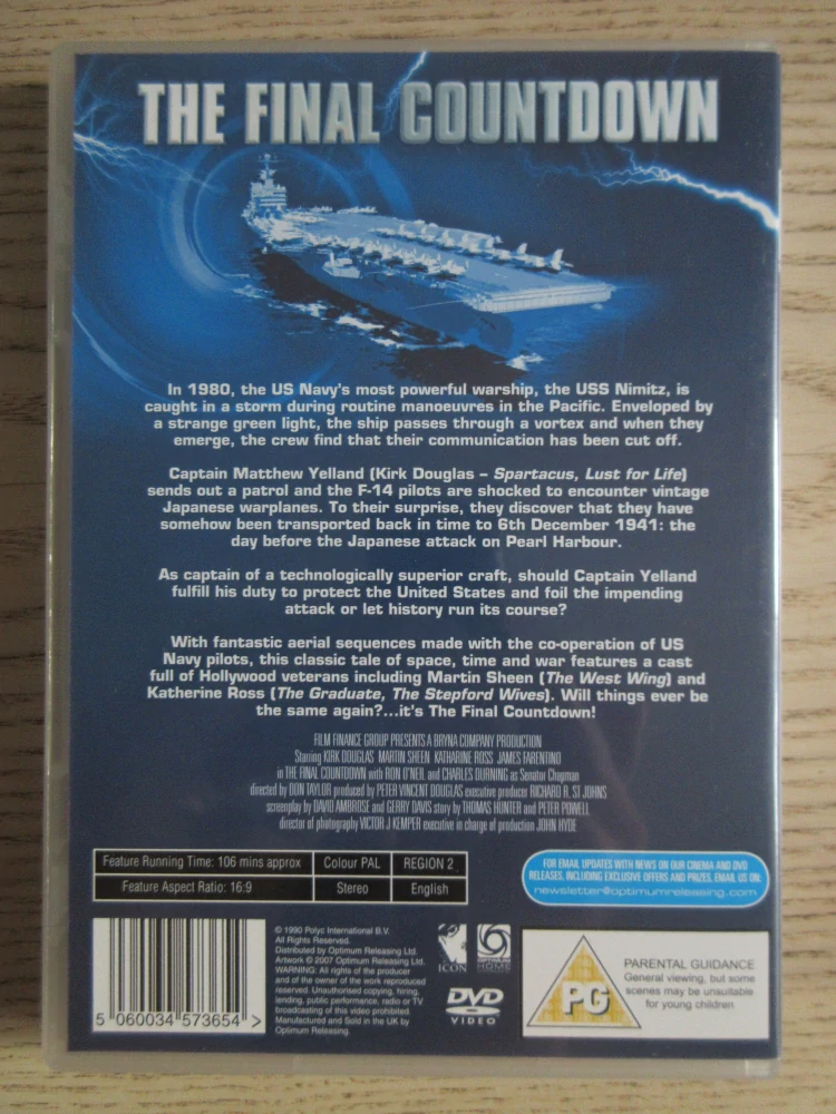 TAJEMNÁ ZÁŘE NAD PACIFIKEM, K.DOUGLAS, GB OBAL, ČESKÁ VERZE, DVD FILM