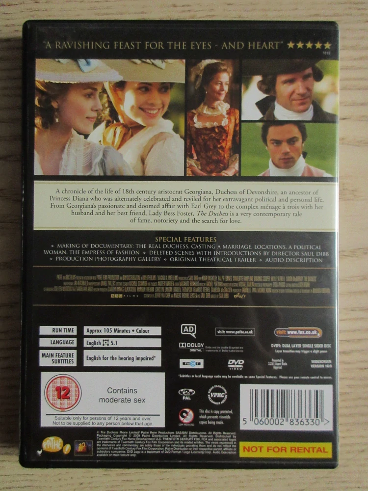VÉVODKYNĚ, K.KNIGHTLEY, GB OBAL, ČESKÁ VERZE, DVD FILM