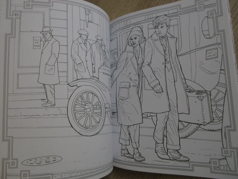 FANTASTICKÁ ZÍVÍŘATA A KDE JE NAJÍT, KOUZELNÉ POSTAVY A MAGICKÁ MÍSTA, OMALOVÁNKY, **an