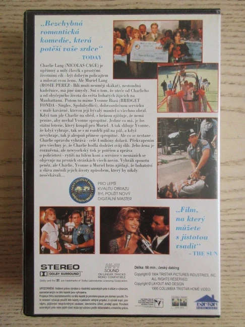 MŮŽE TO POTKAT I VÁS, NICOLAS CAGE, B. FONDA, VHS VIDEOKAZETA