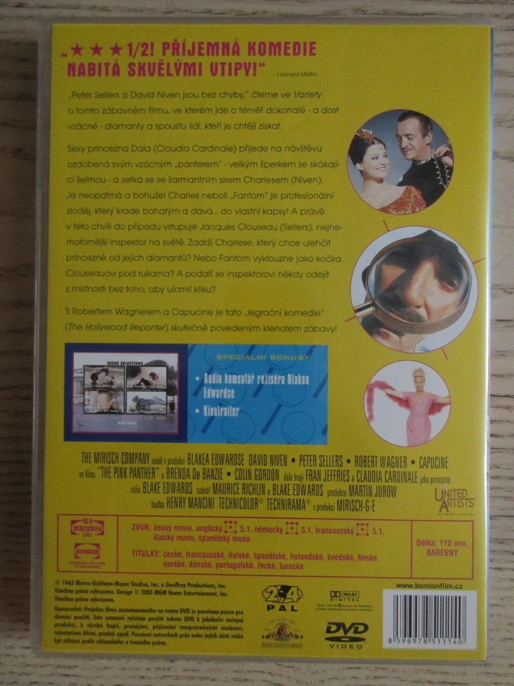 RŮŽOVÝ PANTER, D. NIVEN, R. WAGNER, DVD FILM