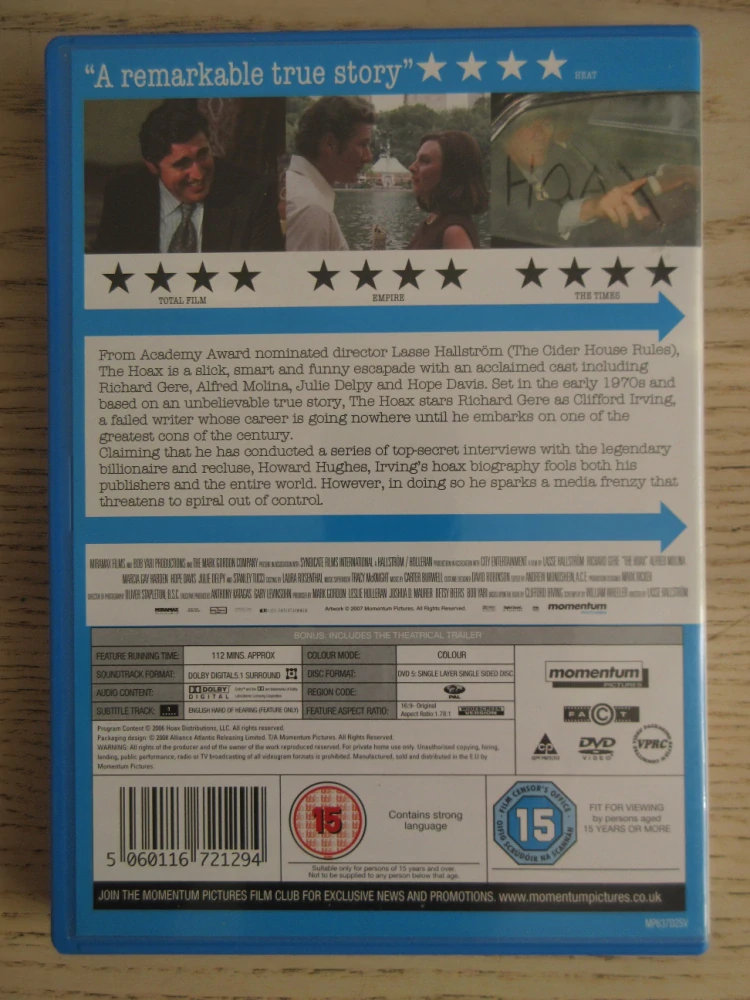 SKANDÁL, R.GERE, GB OBAL, ČESKÉ DVD FILM