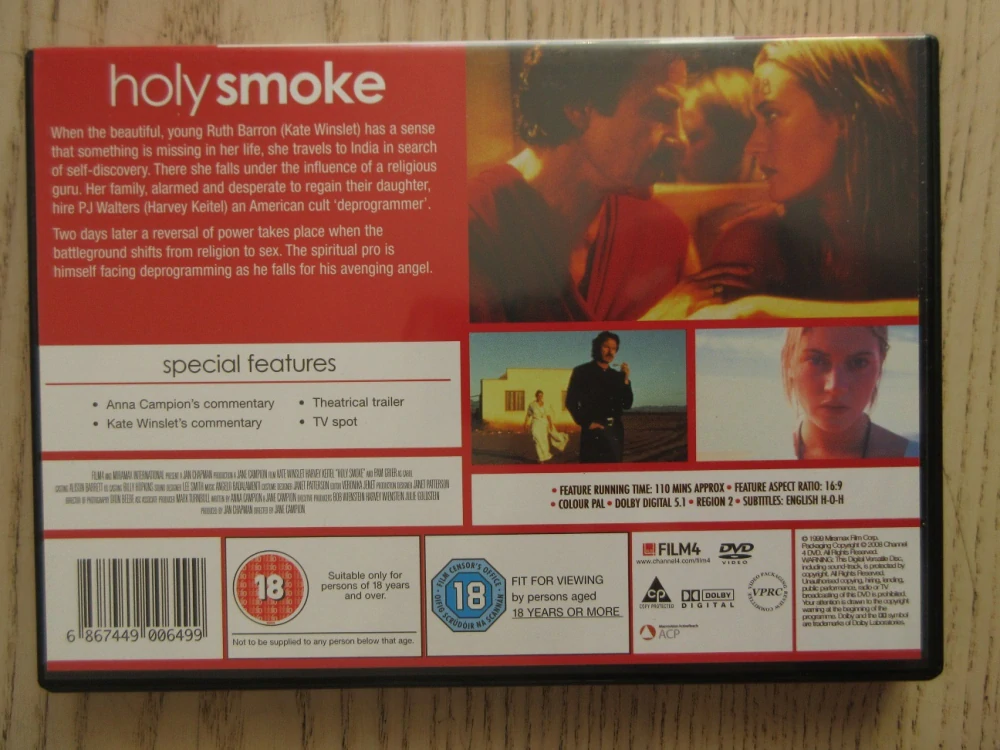 JAKO DÝM, K.WINSLET, GB OBAL, ČESKÉ DVD FILM