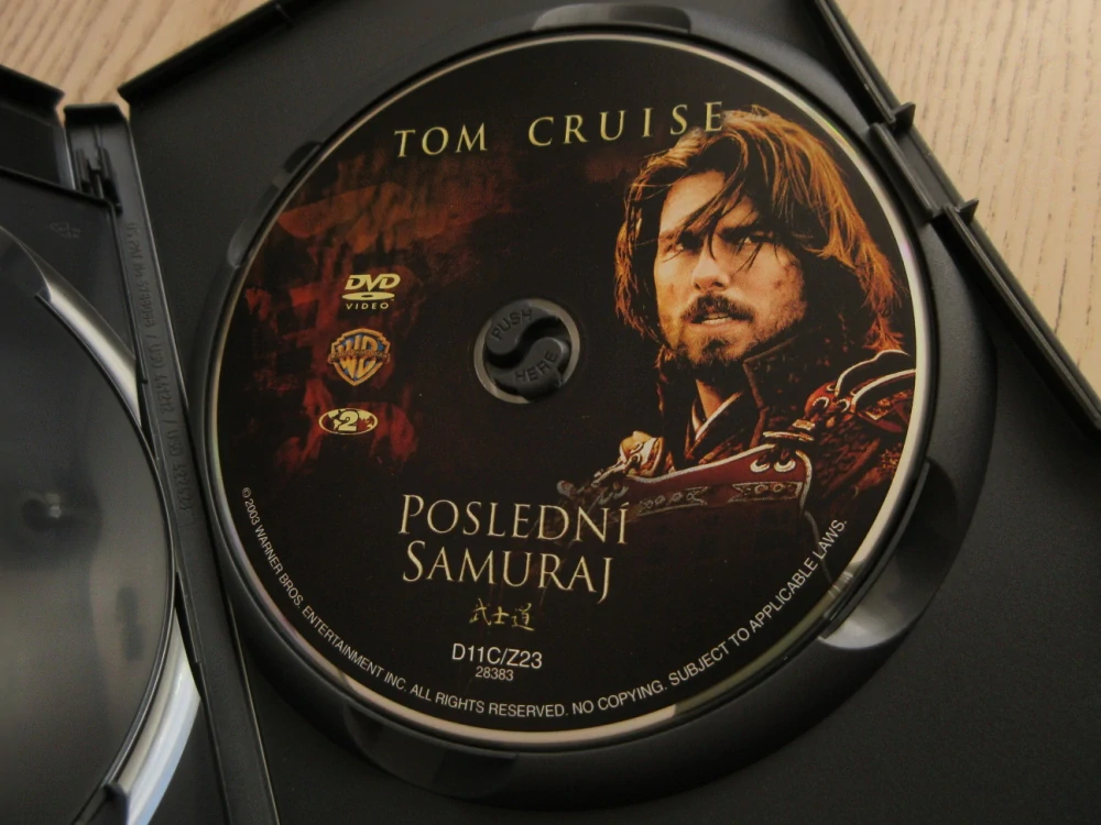 POSLEDNÍ SAMURAJ, T.CRUISE, GB OBAL, ČESKÉ 2X DVD FILM