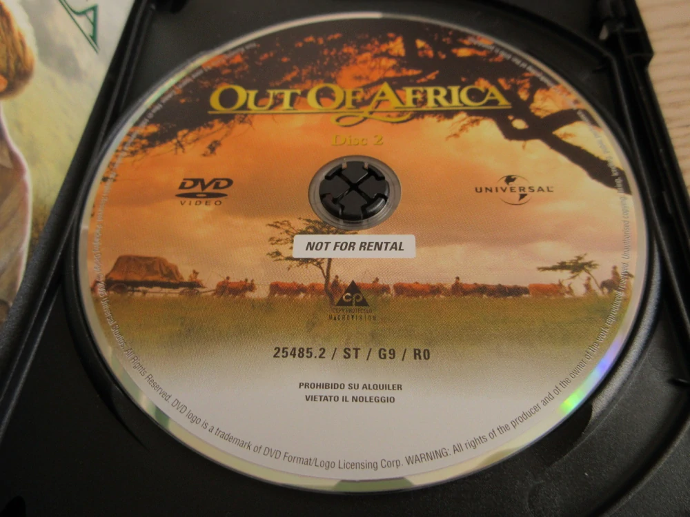 VZPOMÍNKY NA AFRIKU, R.REDFORD, M.STREEP, GB OBAL, ČESKÉ TIT. 2X DVD FILM