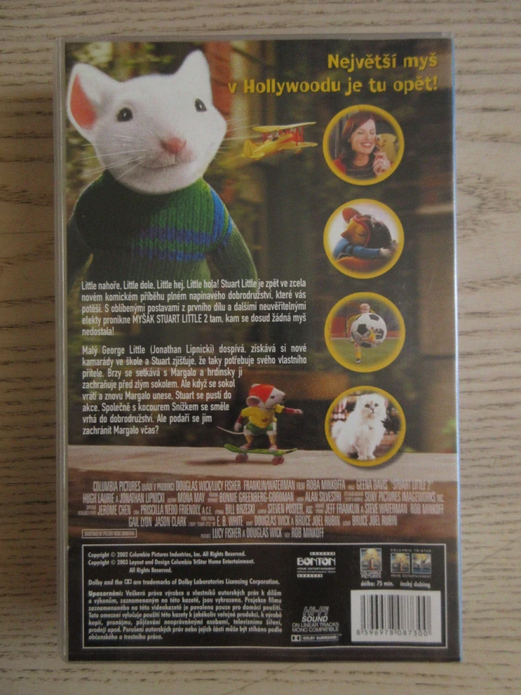 MYŠÁK STUART LITTLE 2, VHS VIDEOKAZETA