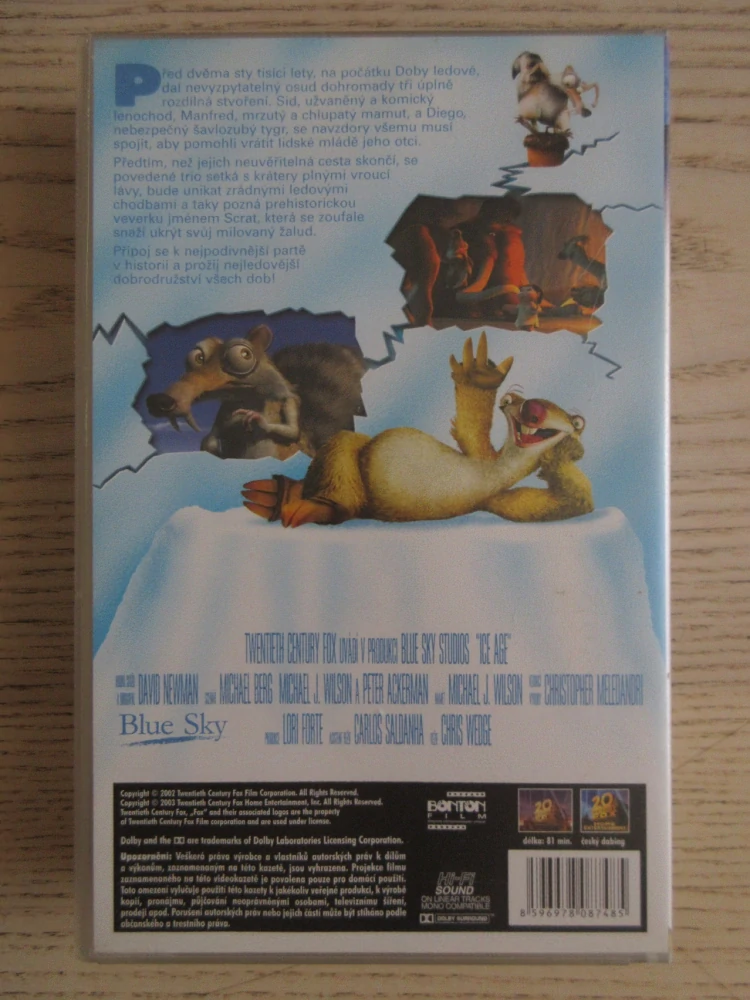 DOBA LEDOVÁ, VHS VIDEOKAZETA