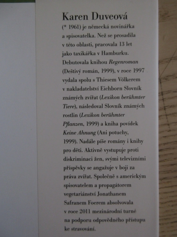 JÍST SLUŠNĚ, KAREN DUVEOVÁ, **an