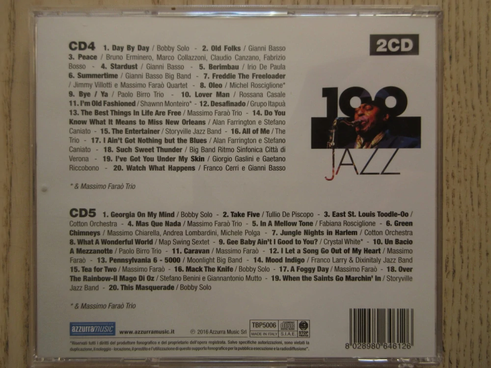 TOP 100 JAZZ, 2X CD HUDBA