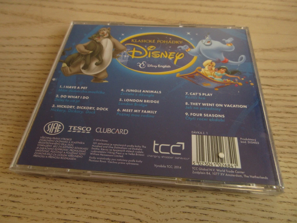 KLASICKÉ POHÁDKY WALT DISNEY, CD HUDBA
