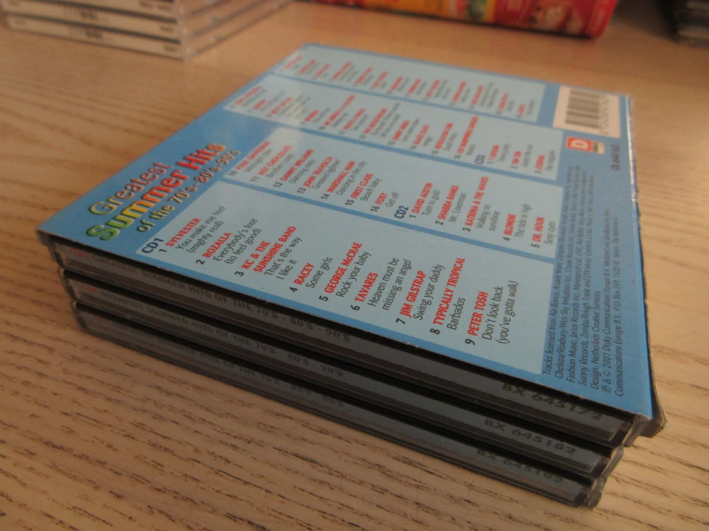 GREATEST SUMMER HITS OF THE 70'S-80'S-90'S, 3X CD HUDBA