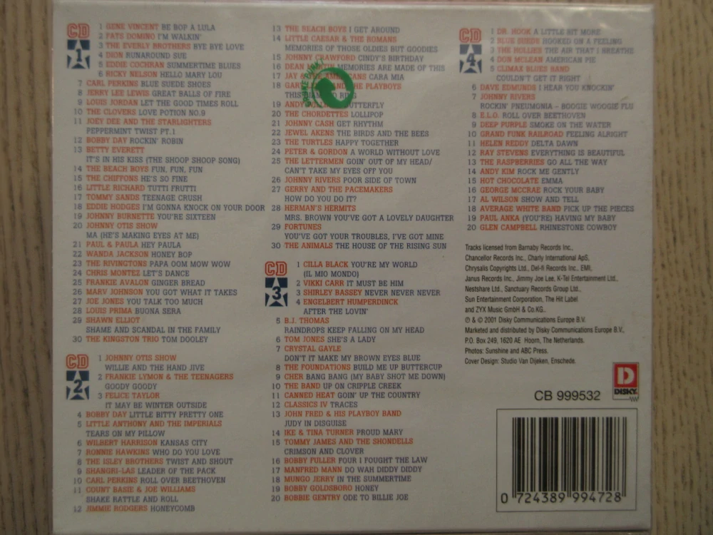 AMERICAN BANDSTAND, 4X CD HUDBA