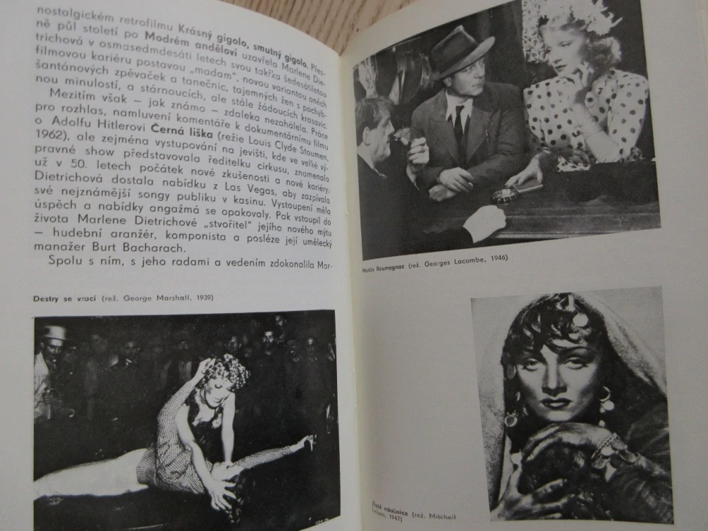 DIETRICHOVÁ MARLENE, FILMOVÝ SEŠIT, **an
