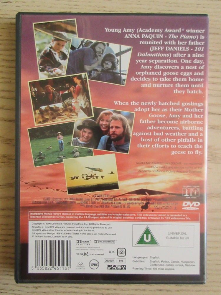 CESTA DOMŮ, J.DANIELS, GB OBAL, ČESKÉ TITULKY, DVD FILM