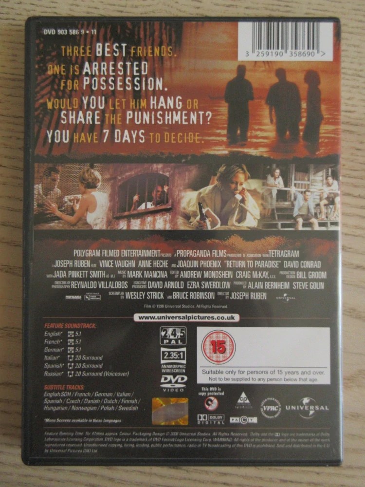 POPRAVA, V.VAUGHN, A.HECHE, J.PHOENIX, GB OBAL, ČESKÉ TITULKY, DVD FILM