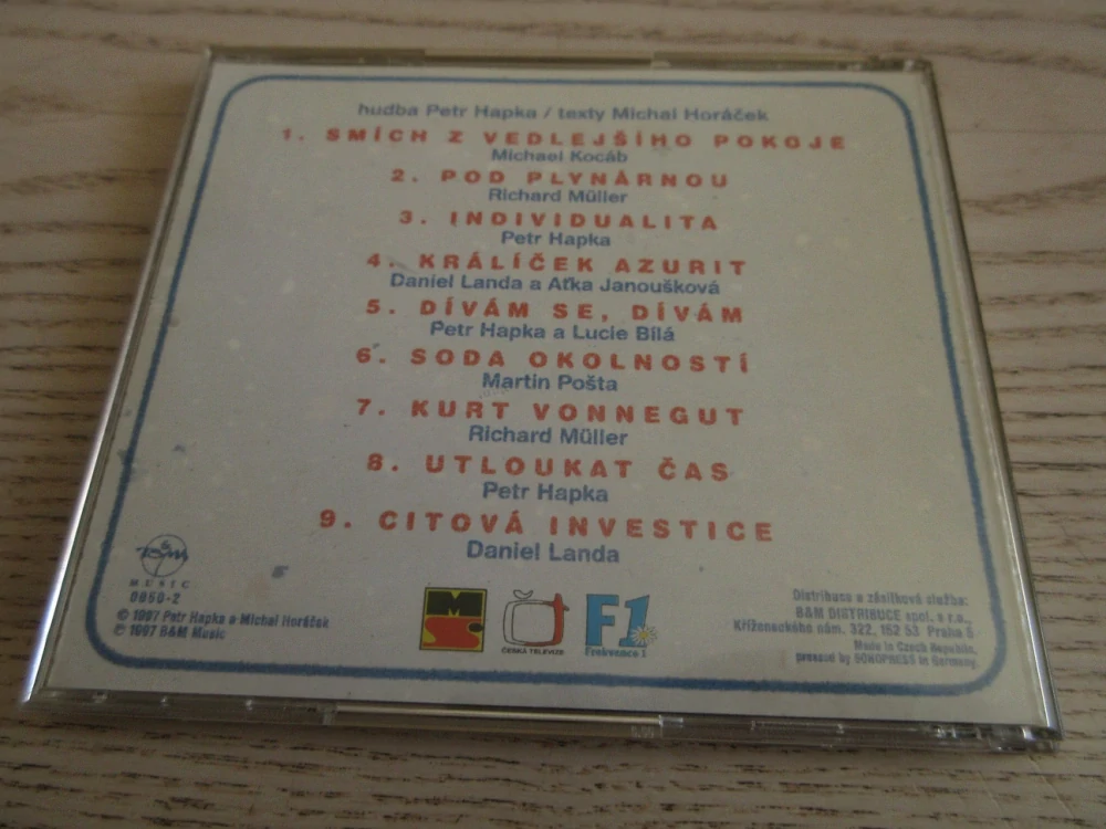 PETR HAPKA, HORÁČEK, CITOVÁ INVESTICE,  CD HUDBA