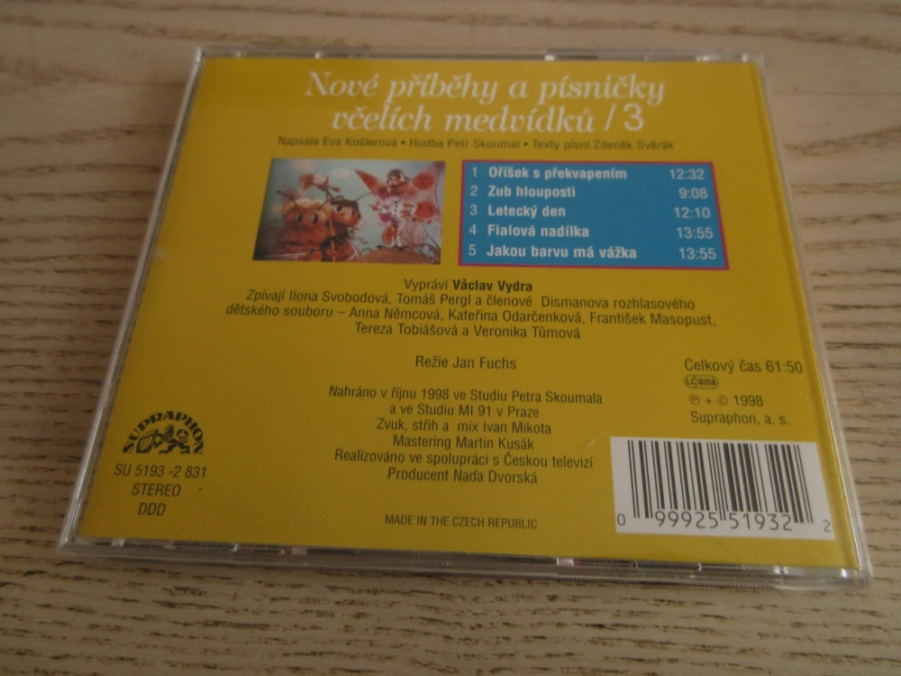 DALŠÍ PŘÍBĚHY VČELÍCH MEDVÍDKŮ, 3., ZDENĚK SVĚRÁK,CD MLUVENÉ SLOVO A HUDBA