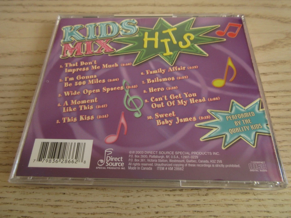 KIDS MIX HITS, CD HUDBA