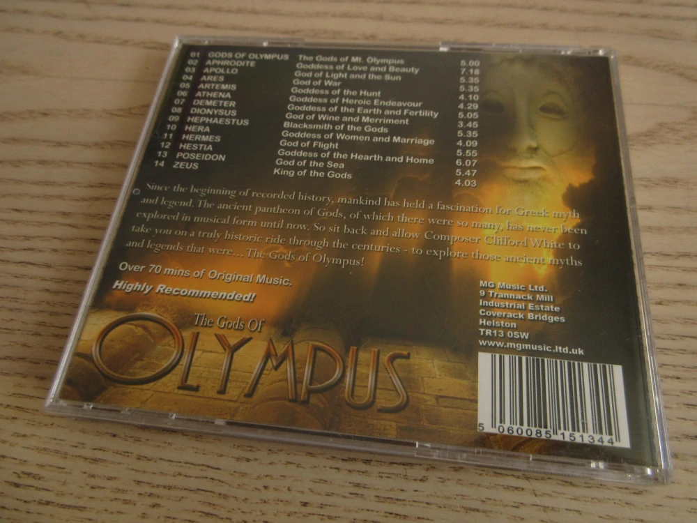 THE GODS OF OLYMPUS, CLIFFORD WHITE, CD HUDBA