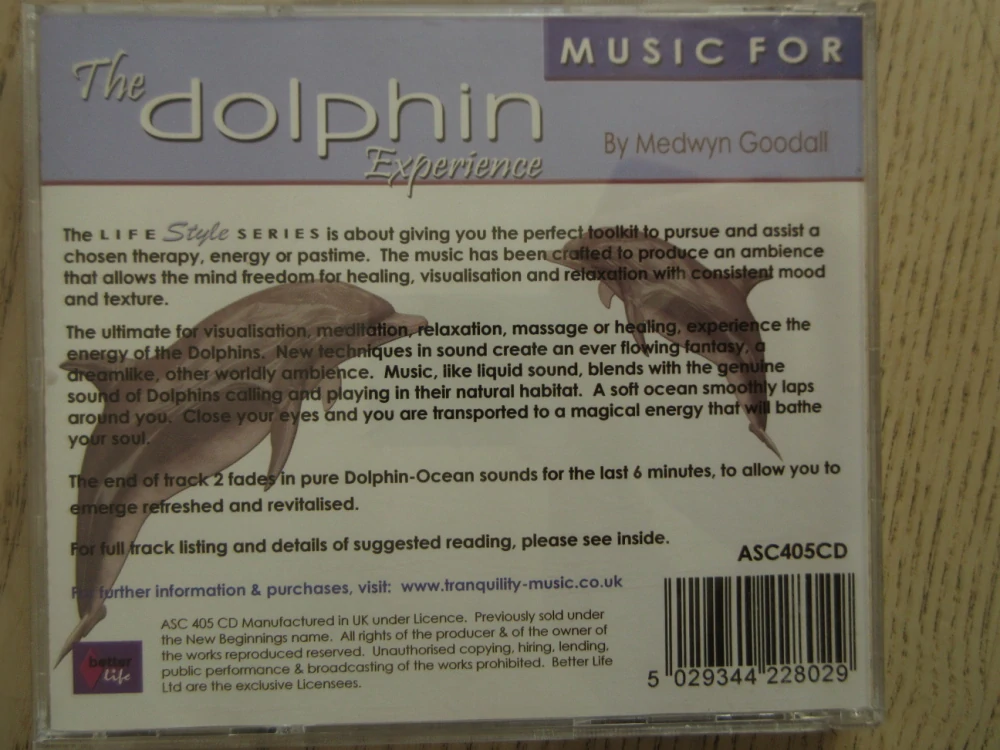 THE DOLPHIN EXPERIENCE, CD HUDBA