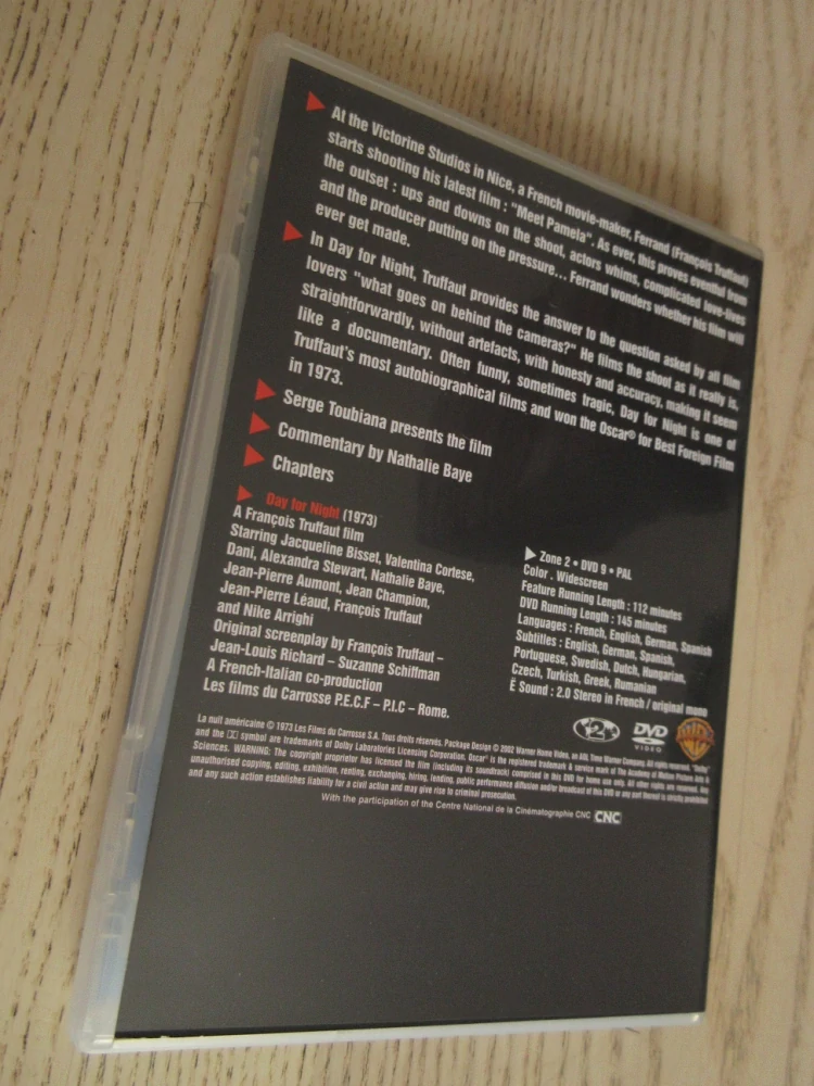 AMERICKÁ NOC, F.TRUFFAUT, GB OBAL, ČESKÉ TITULKY, DVD FILM