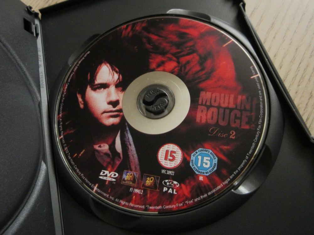 MOULIN ROUGE, N.KIDMAN, GB OBAL, ČESKÉ TITULKY, 2X DVD FILM