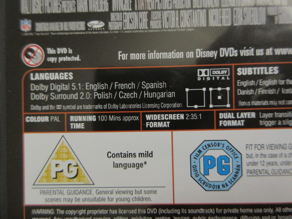 NEPORAZITELNÝ, M.WAHLBERG, GB OBAL, ČESKÝ DABING, DVD FILM