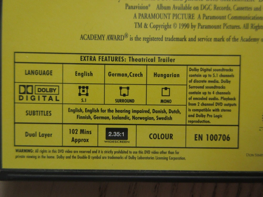 DNY HŘMĚNÍ, T.CRUISE, R.DUVALL, GB OBAL, ČESKÝ DABING, DVD FILM