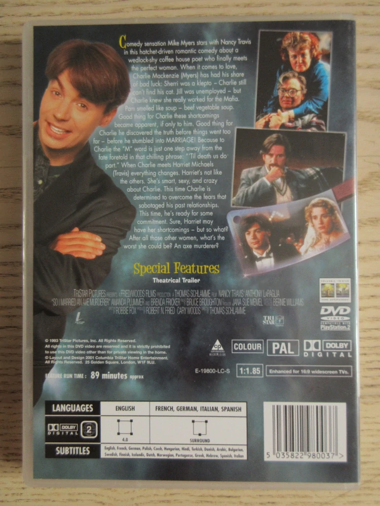 A TAK JSEM SI VZAL ŘEZNICI, M.MYERS, GB OBAL, ČESKÉ TIT. DVD FILM