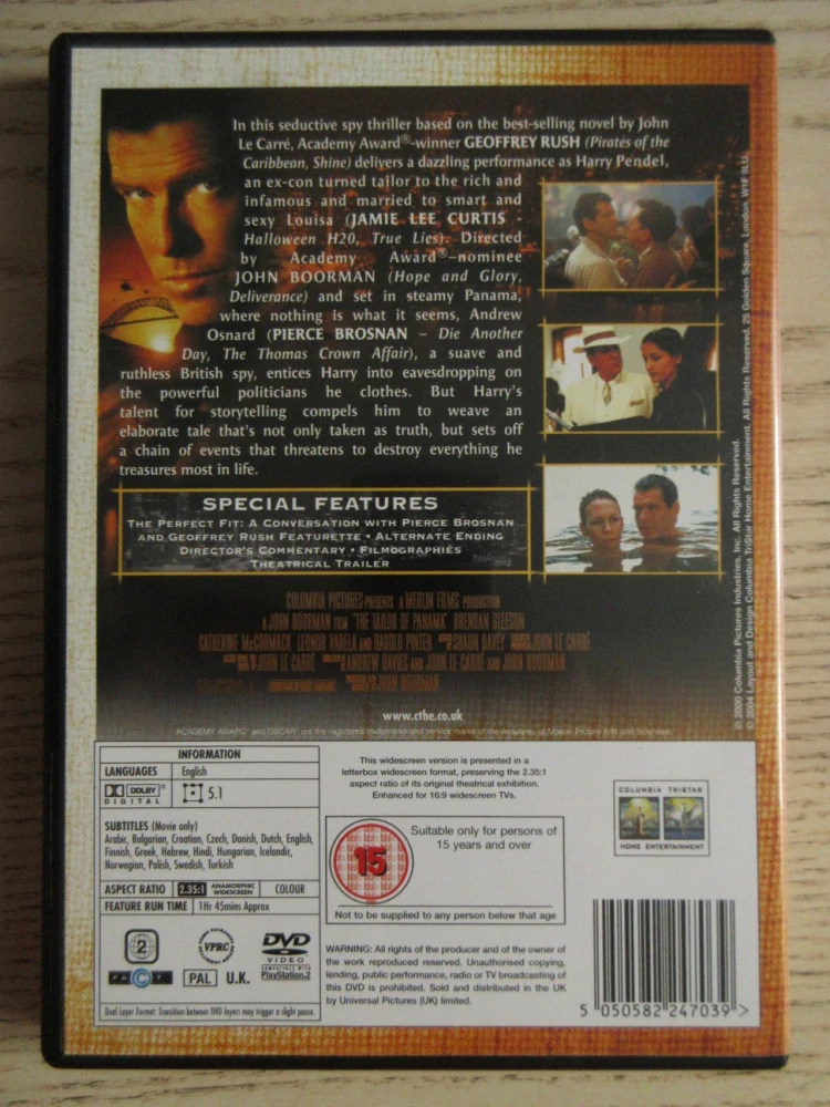 AGENT Z PANAMY, P.BROSNAN, J.L.CURTIS, GB OBAL, ČESKÉ TIT. DVD FILM