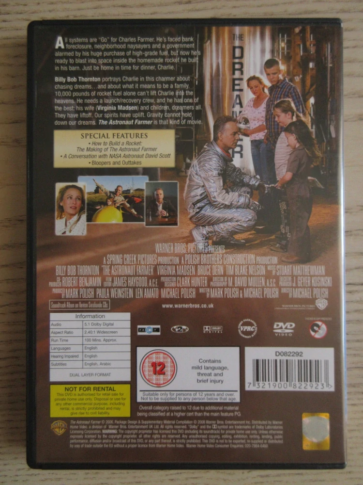 ASTRONAUTOVA ŽENA, GB OBAL, ČESKÉ DVD FILM