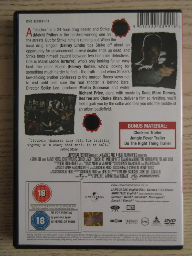 HRA SE SMRTÍ, H.KEITEL, GB OBAL, ČESKÉ DVD FILM