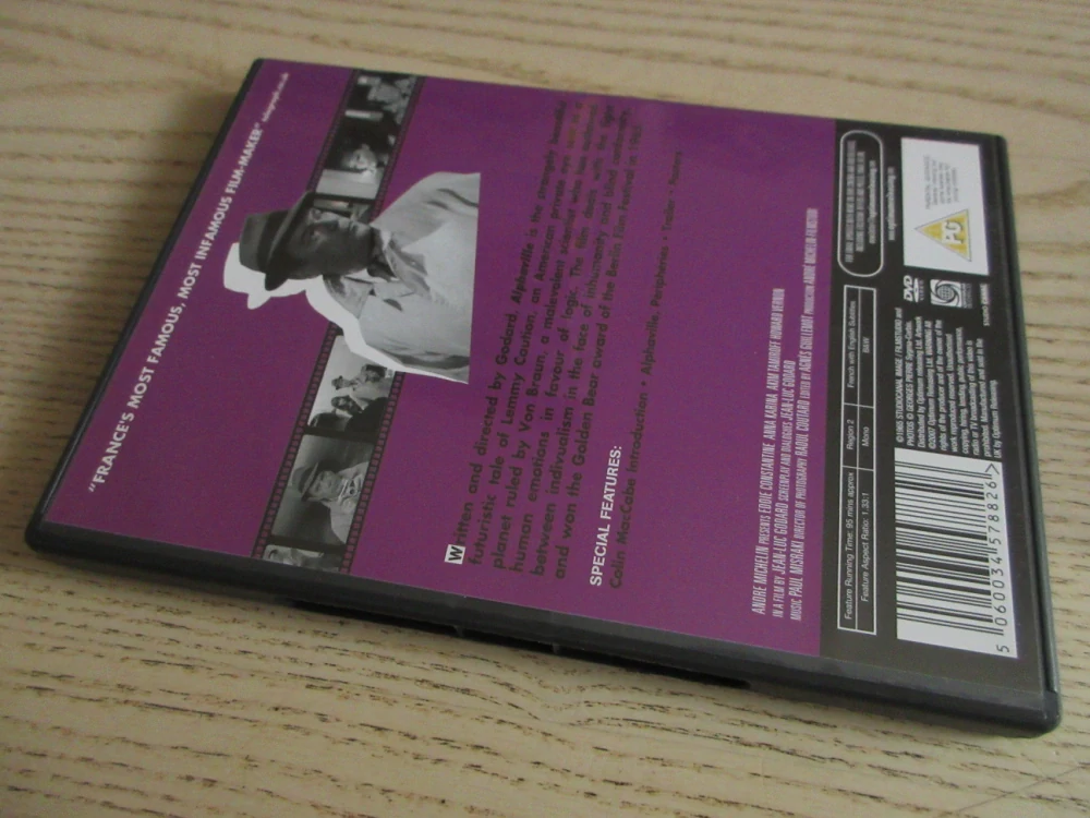 ALPHAVILLE, GODARD, GB OBAL, ČESKÉ TIT. DVD FILM