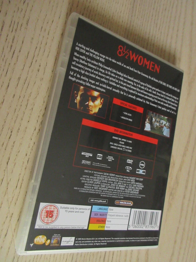 8 A POLOVINA ŽENY, T.COLLETTE, GB OBAL, ČESKÉ DVD FILM