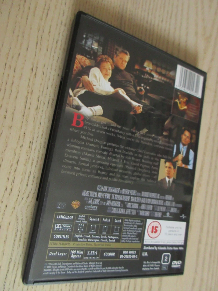 AMERICKÝ PREZIDENT, M.DOUGLAS, GB OBAL, ČESKÉ DVD FILM